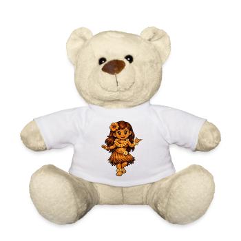 Hula-Tänzerin Hawaii-Stil - Teddy - Weiß - Vorne