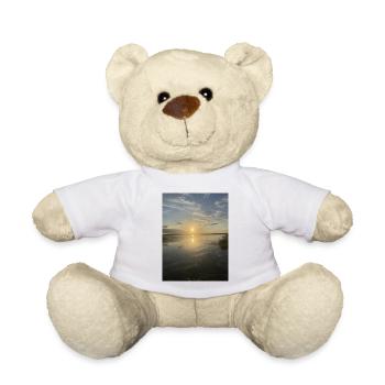 Sunset at Pacific Lake - Teddy Bear - white - Front