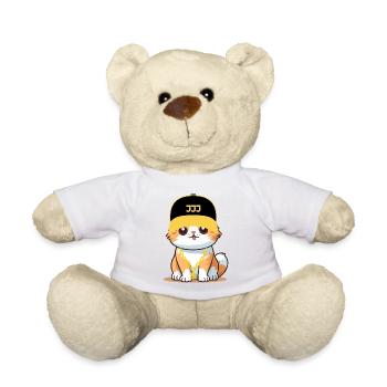 Chat swag - chat cool - Nounours - blanc - Devant