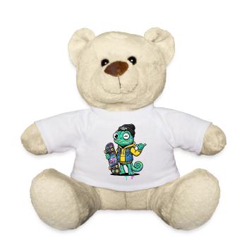 Chameleon Skate Crew Color Game - Teddy Bear - white - Front