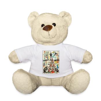 Fragile Empire Kartenhaus Systemkritik - Teddy Bear - white - Front