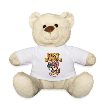 Süße Katze und Maus als beste Freunde - Teddy - Weiß - Vorne