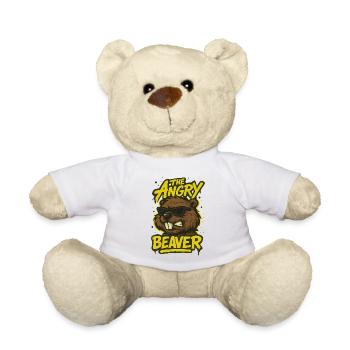 Le castor en colère - Nounours - blanc - Devant