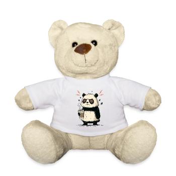 Kaffee-Stress Panda - Teddy - Weiß - Vorne
