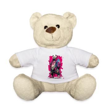 Panda Streetpunk Neonjacke - Teddy - Weiß - Vorne