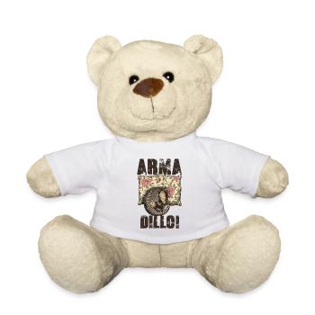 Gürteltier, Gürteltier, Vintage Ornate Gürteltier - Teddy - Weiß - Vorne
