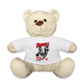Radball, Radballer, Hallenradsport, Fussball - Teddy - Weiß - Vorne