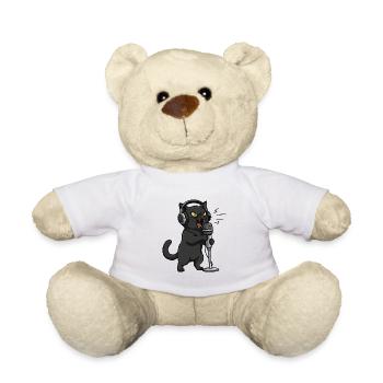Vocal Shred Chat Singing Music - Teddy Bear - white - Front
