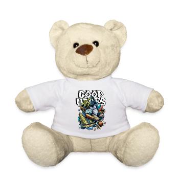 Gute Vibes Strand Surfen - Teddy Bear - white - Front