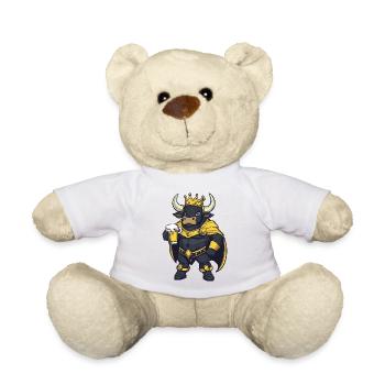 Taurus Beer King - Teddy Bear - white - Front