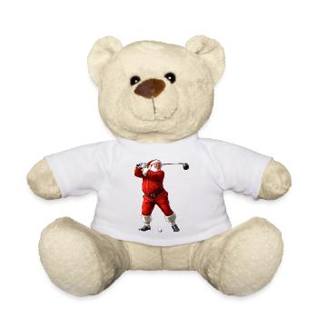 Golfspieler Weihnachtsmann - Teddy - Weiß - Vorne
