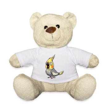 Gelber Cockatiel Aufruhr - Teddy - Weiß - Vorne