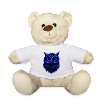 Eule / Galaktische Eule: Nachtnebel - Teddy - Weiß - Vorne