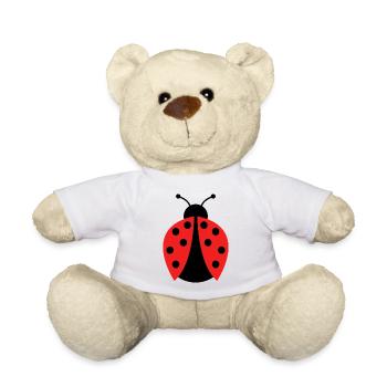 ladybug - Teddy Bear - white - Front