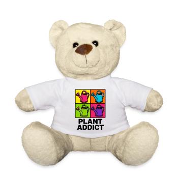 Plant Addict: Design Pop Art Gießkannen - Teddy - Weiß - Vorne