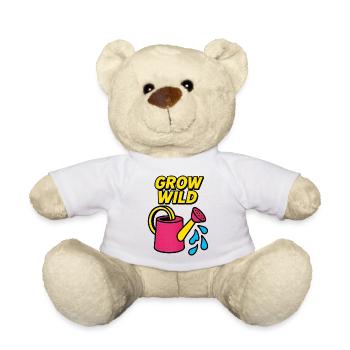 Pousse Sauvage Jardinage Rétro - Nounours - blanc - Devant
