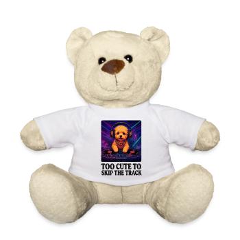 DJ Maltipoo : Trop mignon pour passer la piste - Neon Art - Nounours - blanc - Devant