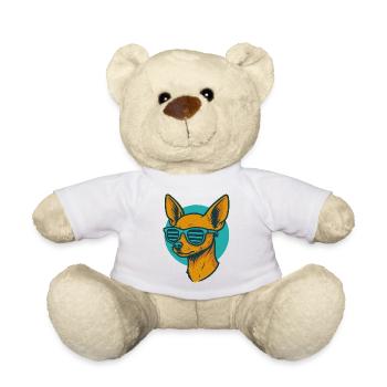 Lunettes de soleil Chihuahua rétro - Nounours - blanc - Devant