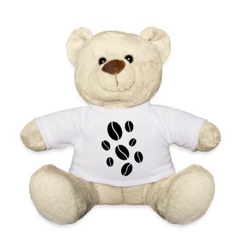 Fallende Kaffeebohnen - Teddy - Weiß - Vorne