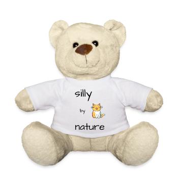 Silly Cat - Teddy Bear - white - Front