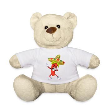 Chili Pepper Shirt abtupfen - Teddy - Weiß - Vorne