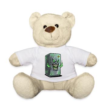 Grim Fridge: Green Ghosts - Teddy Bear - white - Front