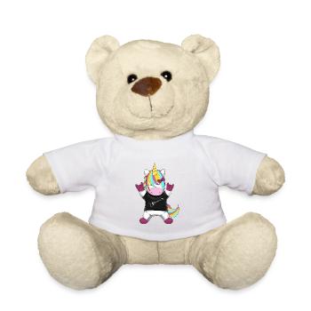 Rock Arc-en-ciel Licorne - Nounours - blanc - Devant