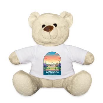 Canberra, Australiens Parlamentsgebäude, Reisekunst - Teddy - Weiß - Vorne