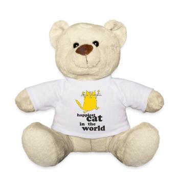 Le chat le plus heureux du monde - Nounours - blanc - Devant