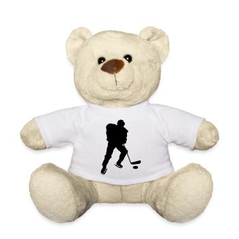 Joueur de hockey - Nounours - blanc - Devant