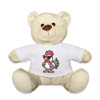 Vacances de bandes dessinées du coq - Nounours - blanc - Devant