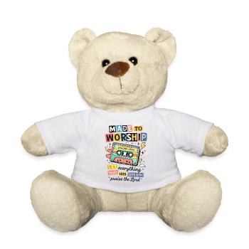 Made to Worship Retro Cassette - Nounours - blanc - Devant