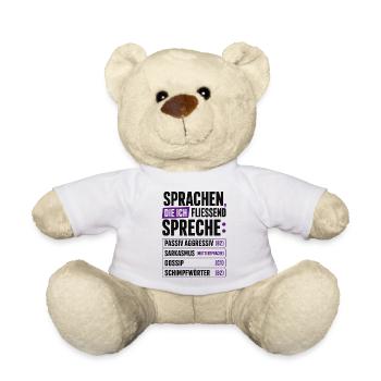 Sprachen, die ich fließend spreche - Teddy - Weiß - Vorne