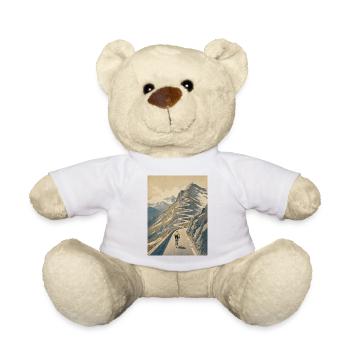 Road to the Summit — Cycling Memory - Teddy Bear - white - Front