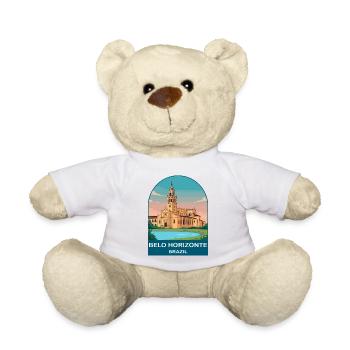 Belo Horizonte Brazil Vintage Travel Poster - Teddy Bear - white - Front
