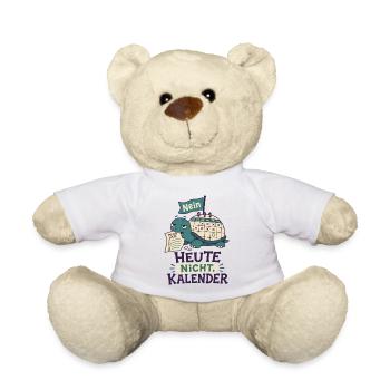 Heute nicht Kalender - Teddy - Weiß - Vorne