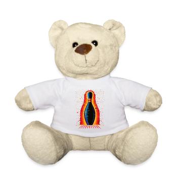 Bowling 80er Jahre Look - Teddy - Weiß - Vorne