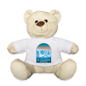 El Calafate Argentina Perito Moreno Glacier Art - Teddy Bear - white - Front