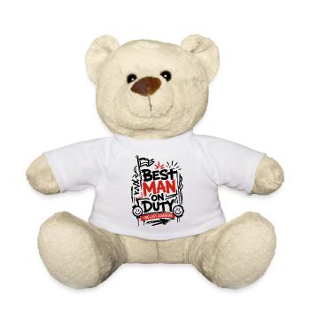 Man One Last Adventure JGA - Teddy Bear - white - Front