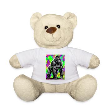 gorilla - Teddy Bear - white - Front