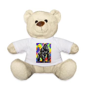 gorilla - Teddy Bear - white - Front