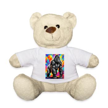 gorilla - Teddy Bear - white - Front