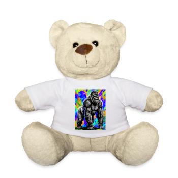 gorilla - Teddy Bear - white - Front