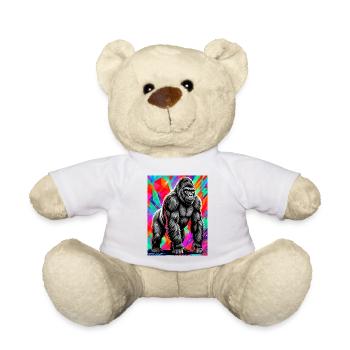 gorilla - Teddy Bear - white - Front
