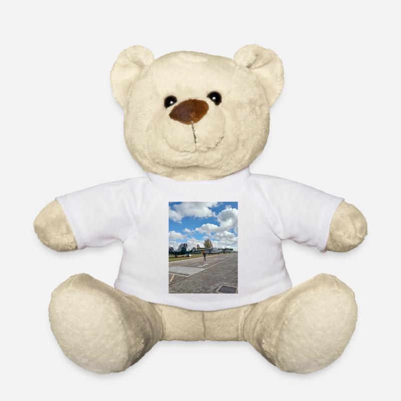 Classic Aviation on Display - Teddy Bear - white