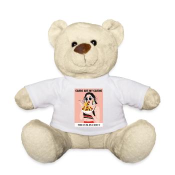 Les pâtes, c’est mon cardio – régime italien - Nounours - blanc - Devant