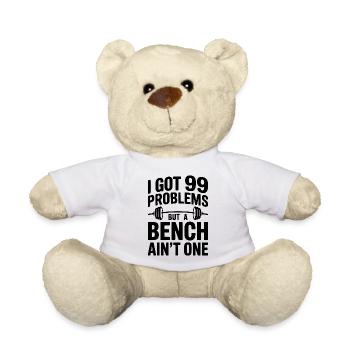Ich habe 99 Aufgaben, aber eine Bank ist keine davon - Teddy - Weiß - Vorne