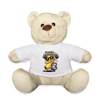 Banana Bodybuilding Pop Fun - Teddy Bear - white - Front