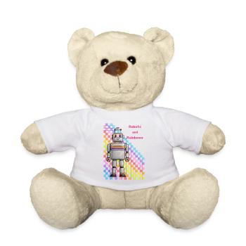 Robots et Rainbows Retro Robot - Nounours - blanc - Devant