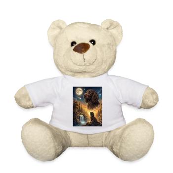 Hurlant au chien de la Lune American Water Spaniel - Nounours - blanc - Devant